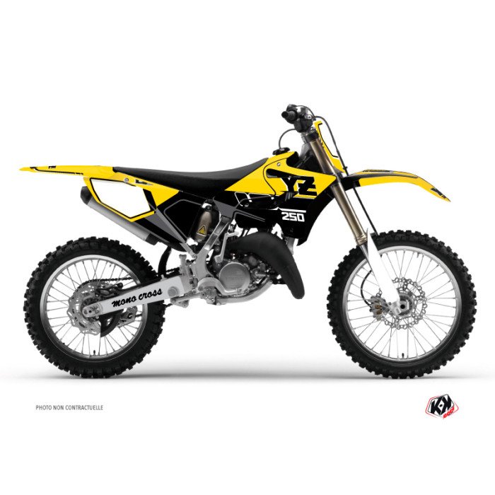 Kit Deco Moto Cross Vintage Yamaha 250 YZ Jaune