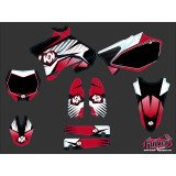 Kit Deco Moto Cross Factory Yamaha 250 YZ Rouge
