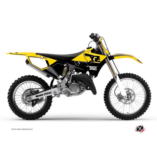 Kit Deco Moto Cross Vintage Yamaha 250 YZ Jaune