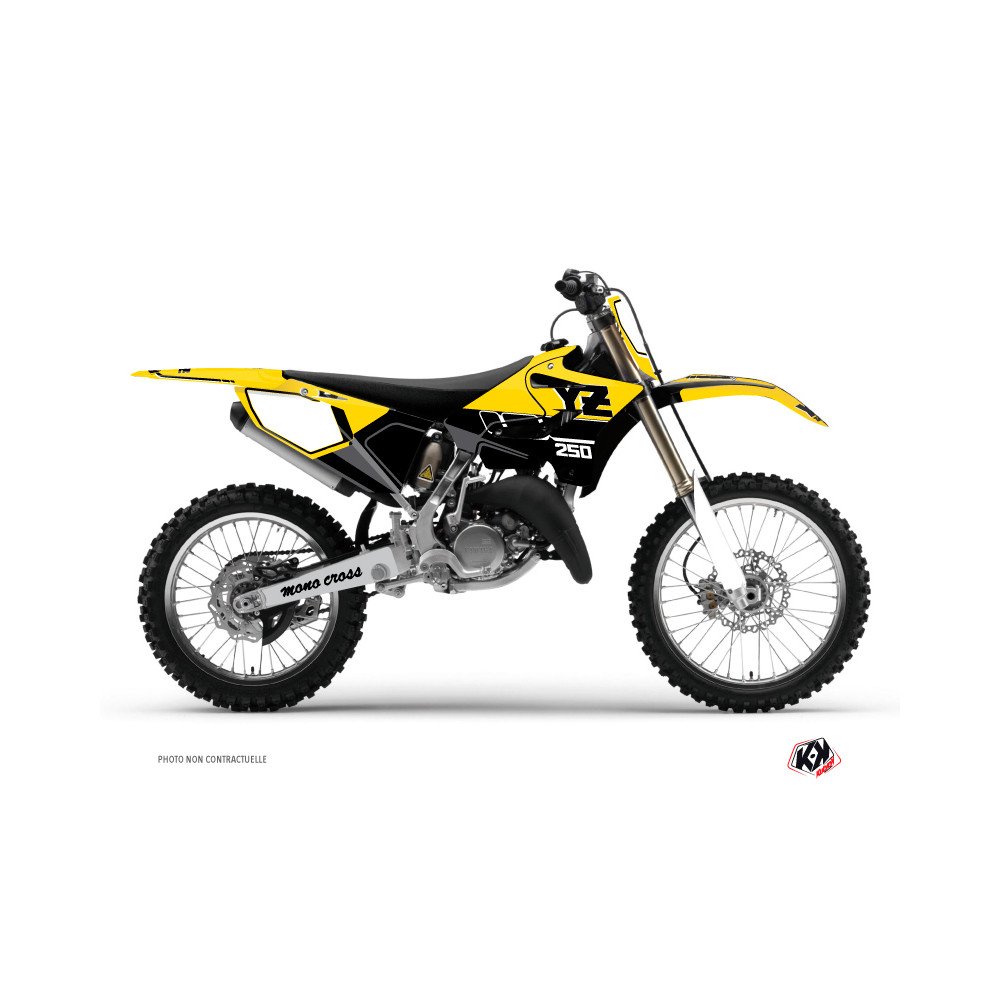 Kit Deco Moto Cross Vintage Yamaha 250 YZ Jaune