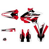 Kit Deco Moto Cross Stage Yamaha 250 YZ Noir Rouge LIGHT