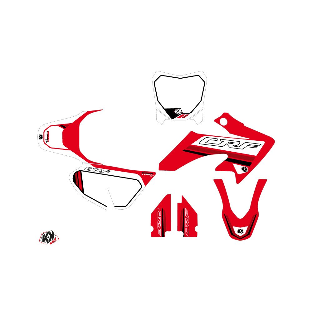 Kit Deco Moto Cross First Honda 50 CRF Rouge