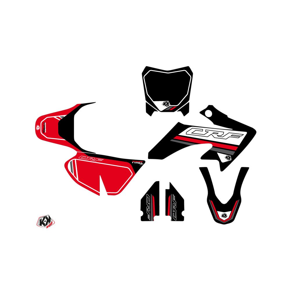 Kit Deco Moto Cross First Honda 50 CRF Noir