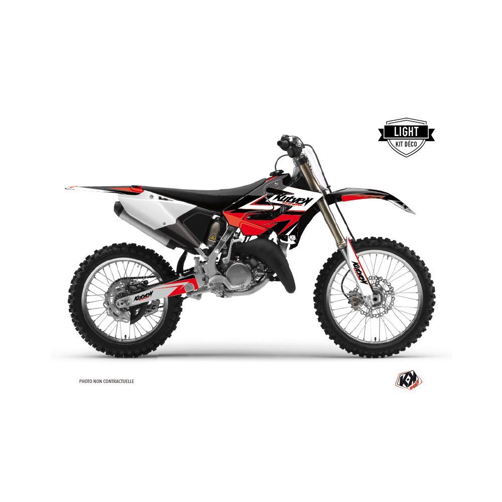 Kit Deco Moto Cross Stage Yamaha 250 YZ Noir Rouge LIGHT
