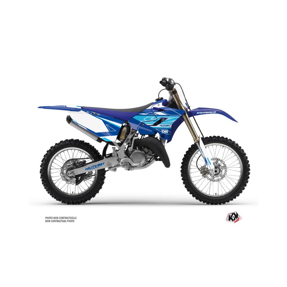 Kit Deco Moto Cross Outline Yamaha 250 YZ Bleu