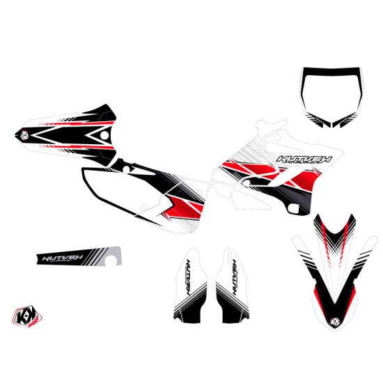 Kit Deco Moto Cross Stripe Yamaha 250 YZ Rouge