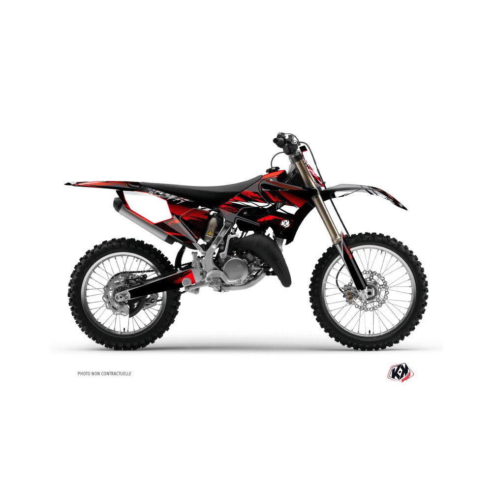 Kit Deco Moto Cross Techno Yamaha 250 YZ Rouge
