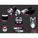Kit Deco Moto Cross Trash Yamaha 250 YZ Rouge