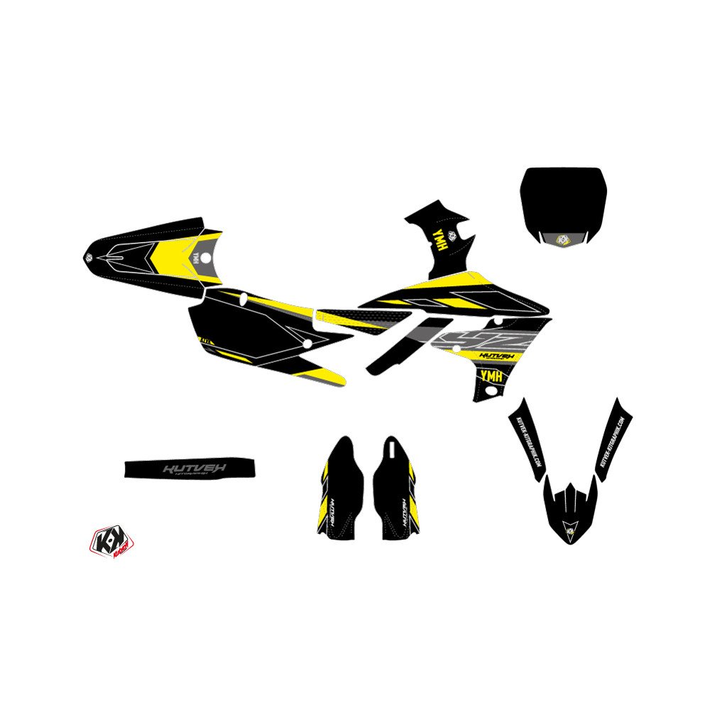 Kit Deco Moto Cross Outline Yamaha 250 YZF Jaune