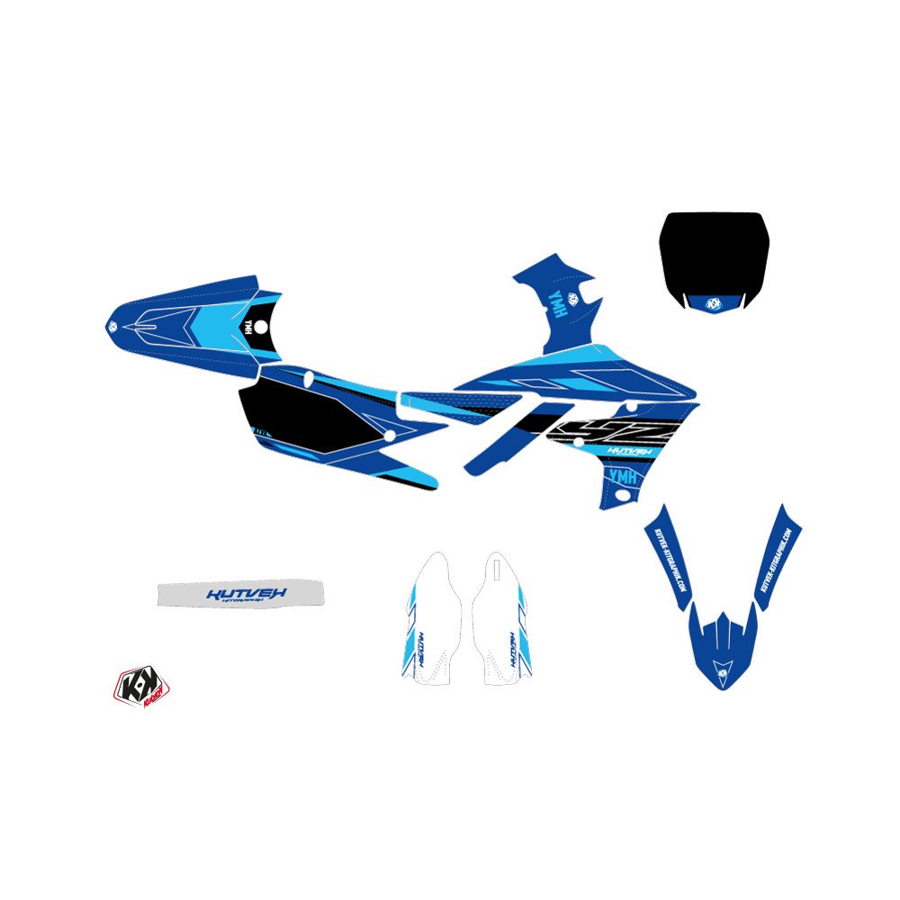Kit Deco Moto Cross Outline Yamaha 250 YZF Cyan