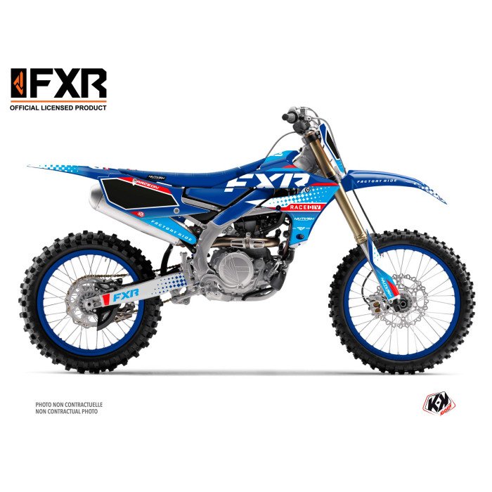 Kit Deco Moto Cross FXR N3 Yamaha 250 YZF Bleu