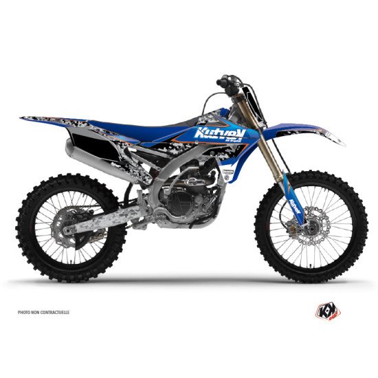 Kit Deco Moto Cross Predator Yamaha 250 YZF Noir Bleu