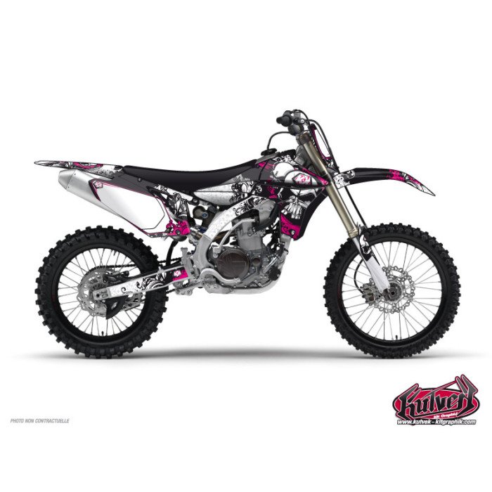 Kit Deco Moto Cross Trash Yamaha 250 YZF Noir Rose
