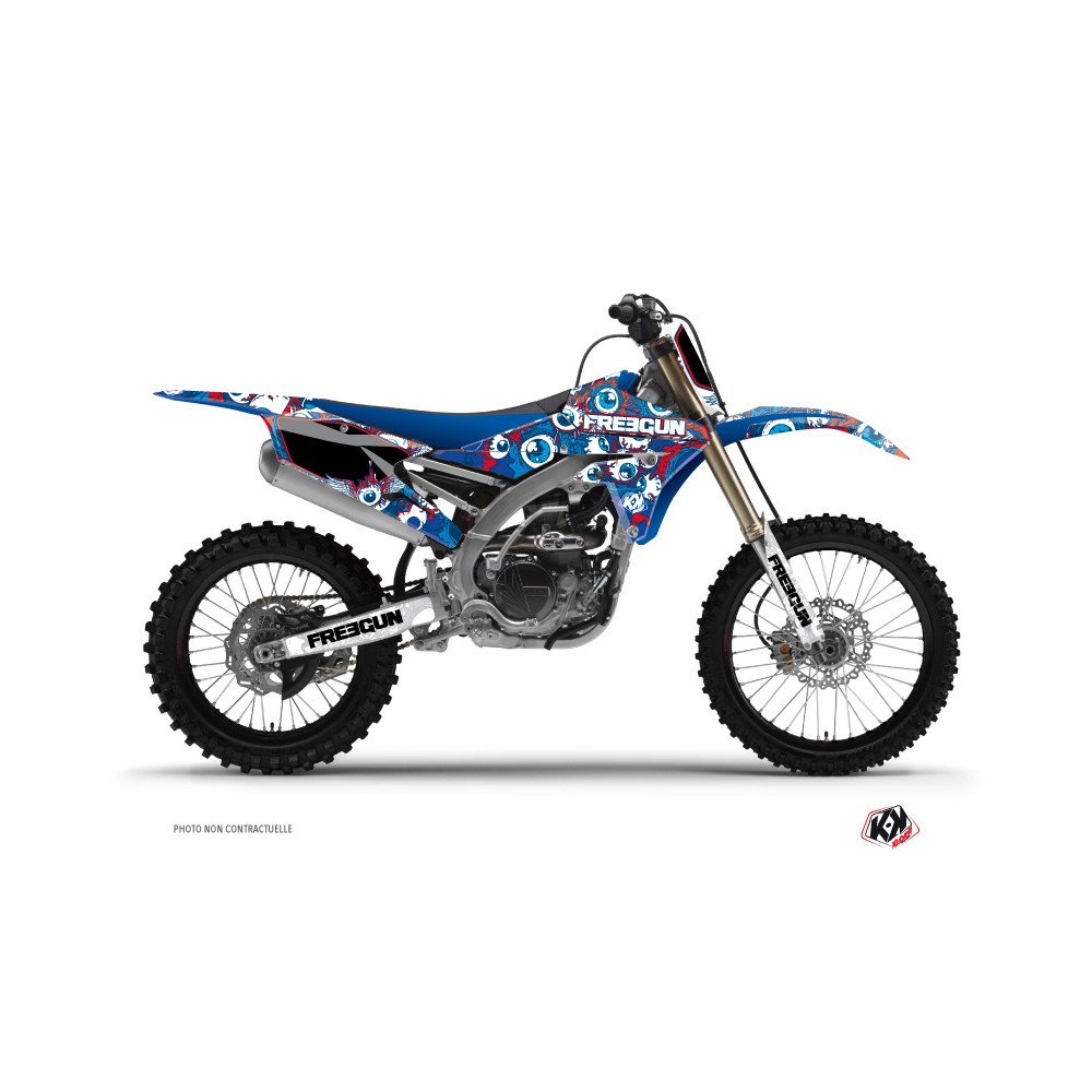 Kit Deco Moto Cross Freegun Eyed Yamaha 250 YZF Rouge