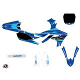 Kit Deco Moto Cross Outline Yamaha 250 YZF Cyan