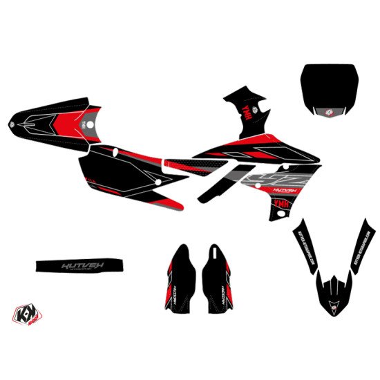 Kit Deco Moto Cross Outline Yamaha 250 YZF Rouge