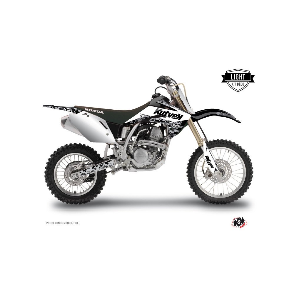 Kit Deco Moto Cross Predator Honda 125 CR Blanc