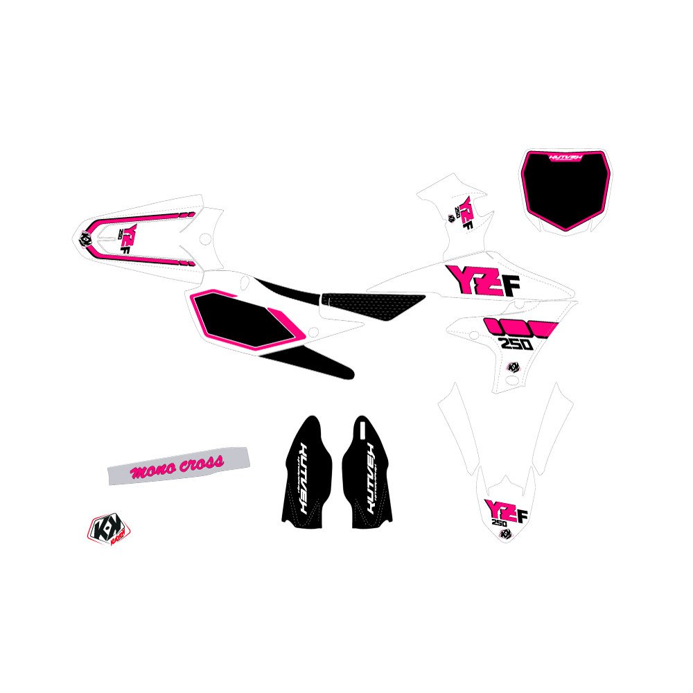 Kit Deco Moto Cross Vintage Yamaha 250 YZF Rose