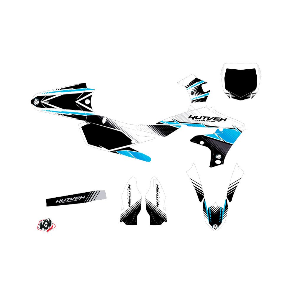 Kit Deco Moto Cross Stripe Yamaha 250 YZF Noir