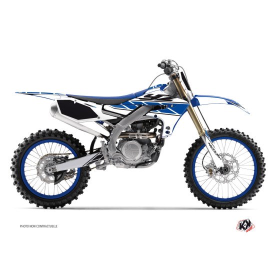 Kit Deco Moto Cross Replica Yamaha 250 YZF Blanc Bleu