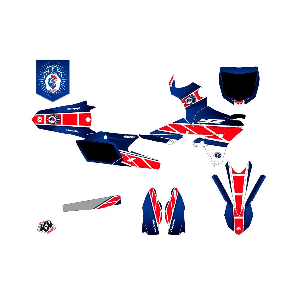 Kit Deco Moto Cross Replica France 2018 Edition Limitee Yamaha 250 YZF