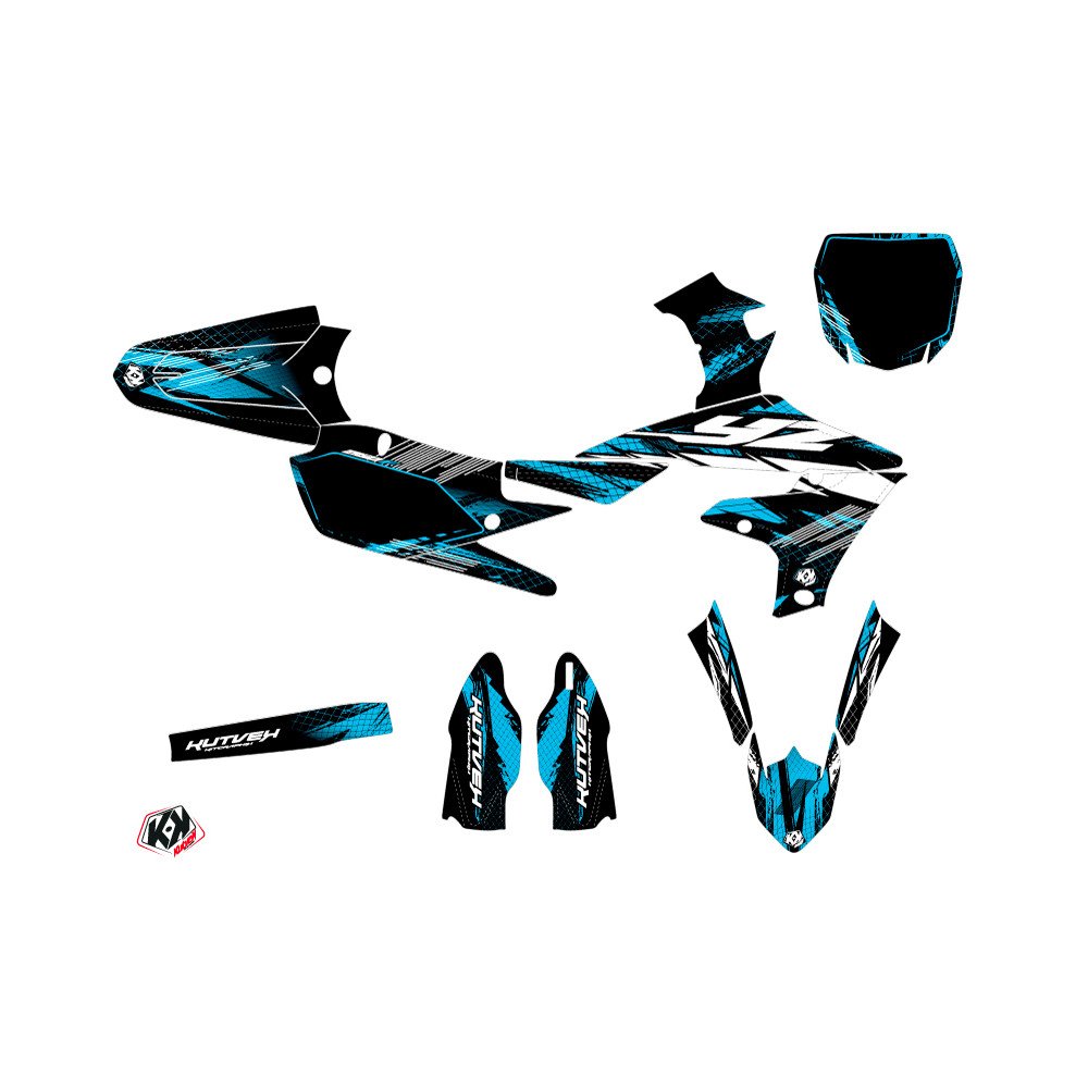 Kit Deco Moto Cross Techno Yamaha 250 YZF Bleu