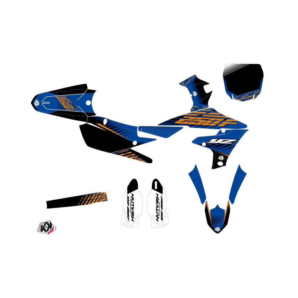 Kit Deco Moto Cross Flow Yamaha 250 YZF Orange