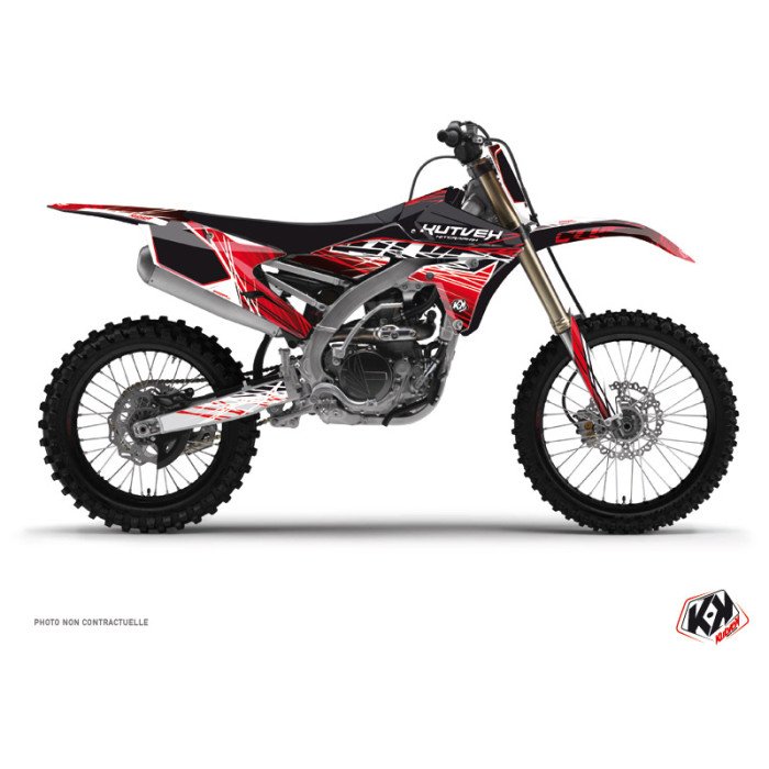 Kit Deco Moto Cross Eraser Yamaha 250 YZF Rouge Blanc