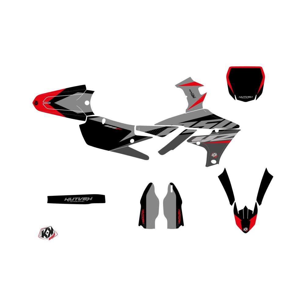 Kit Deco Moto Cross Skew Yamaha 250 YZF Rouge