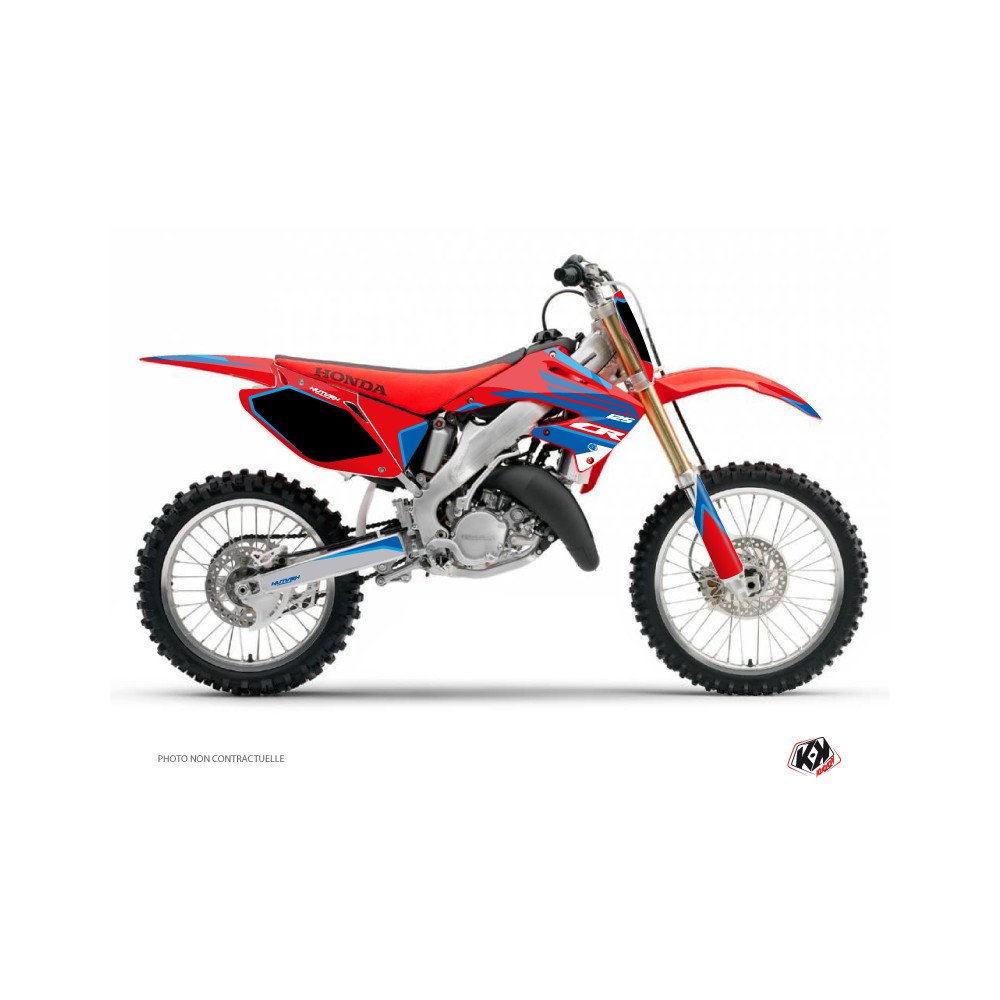 Kit Deco Moto Cross Dyna Honda 125 CR Bleu