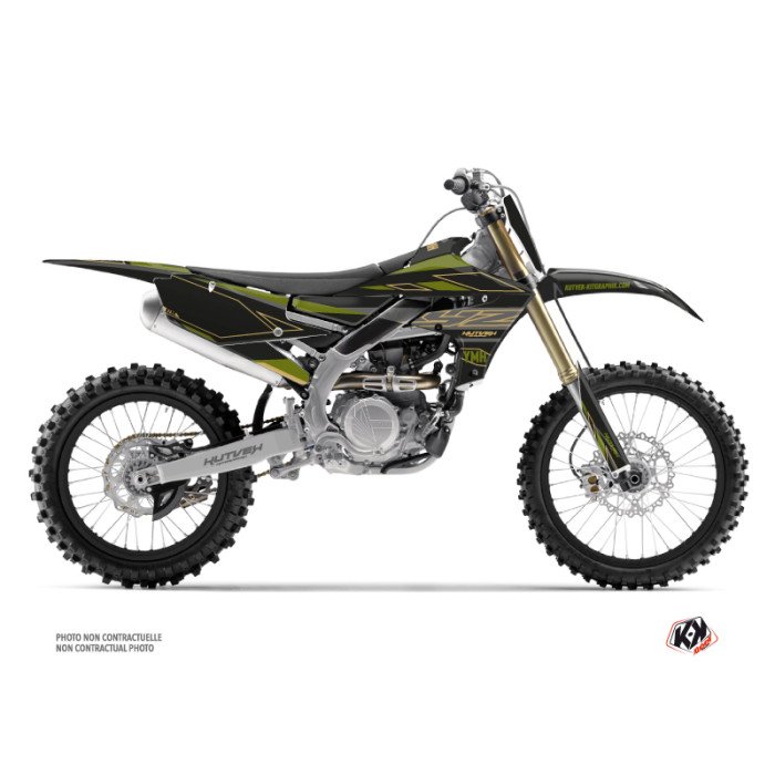 Kit Deco Moto Cross Outline Yamaha 450 YZF Kaki