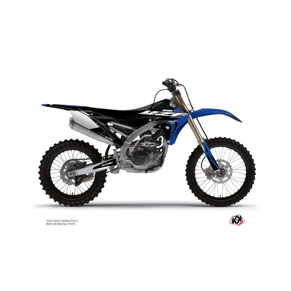 Kit Deco Moto Cross Halftone Yamaha 450 YZF Noir Bleu