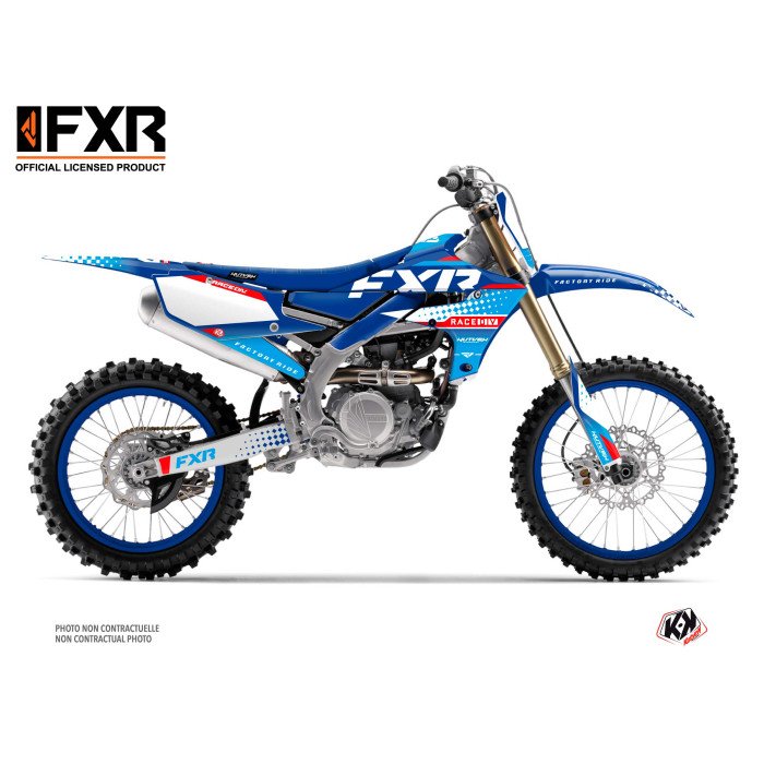 Kit Deco Moto Cross FXR N3 Yamaha 450 YZF Bleu