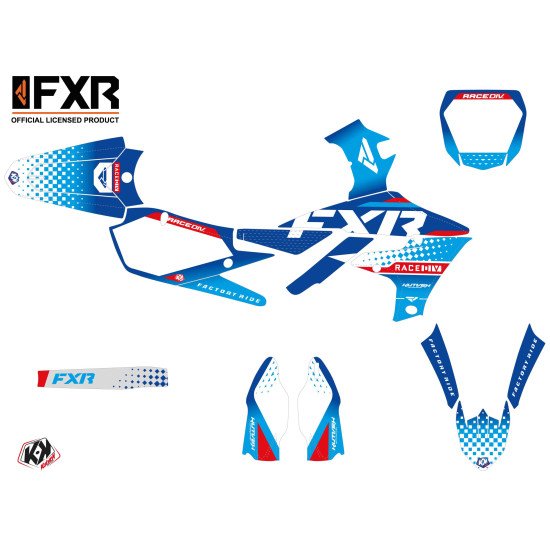 Kit Deco Moto Cross FXR N3 Yamaha 450 YZF Bleu