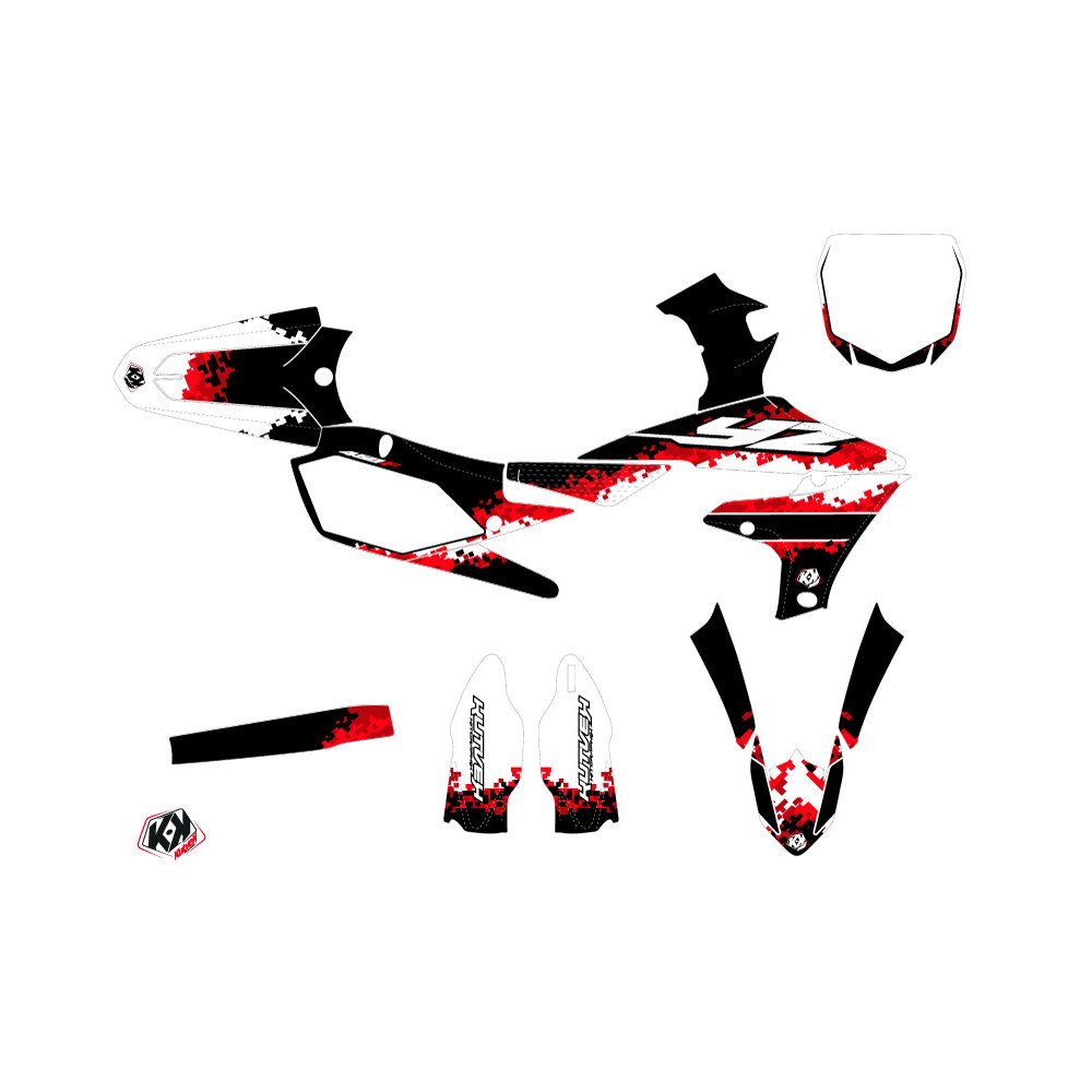 Kit Deco Moto Cross Hangtown Yamaha 450 YZF Rouge