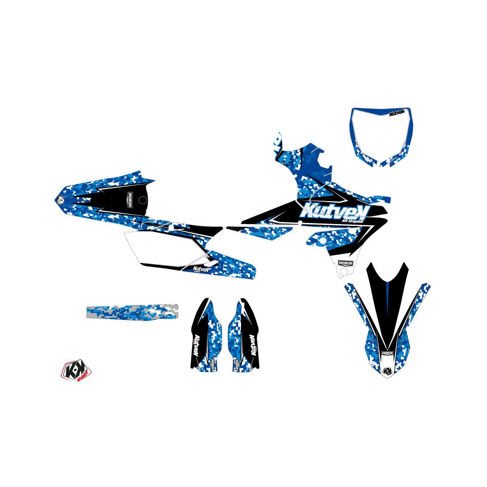 Kit Deco Moto Cross Predator Yamaha 450 YZF Bleu