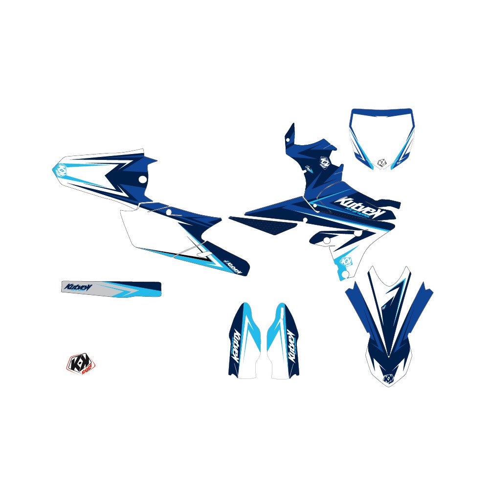 Kit Deco Moto Cross Stage Yamaha 450 YZF Bleu