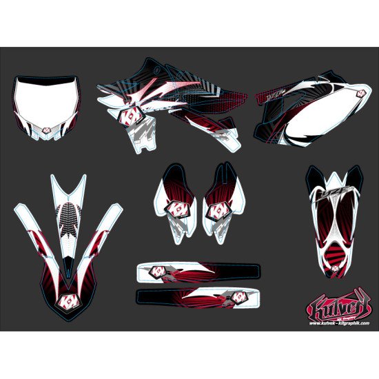 Kit Deco Moto Cross Graff Yamaha 450 YZF Rouge