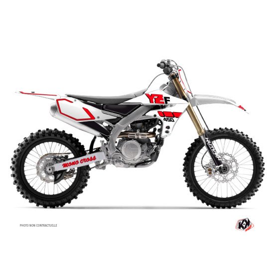 Kit Deco Moto Cross Vintage Yamaha 450 YZF Rouge