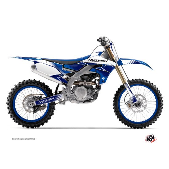 Kit Deco Moto Cross Stripe Yamaha 450 YZF Bleu Nuit