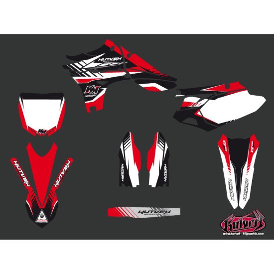 Kit Deco Moto Cross Pulsar Yamaha 450 YZF Rouge