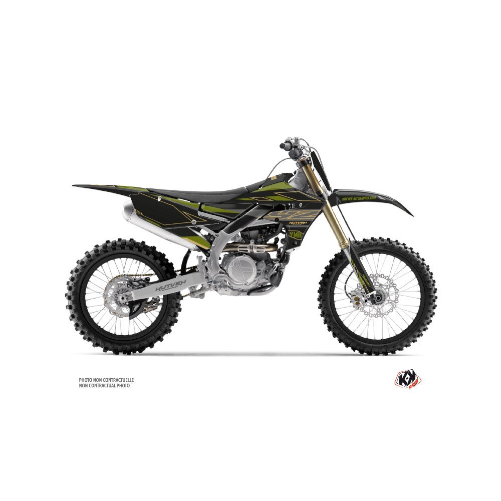 Kit Deco Moto Cross Outline Yamaha 450 YZF Kaki