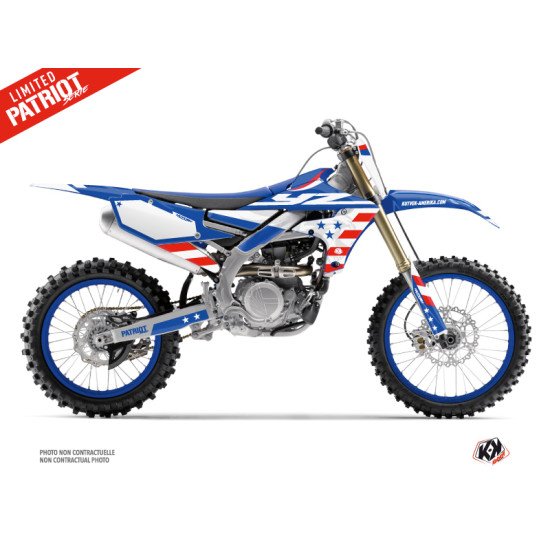Kit Deco Moto Cross Patriot Yamaha 450 YZF Bleu