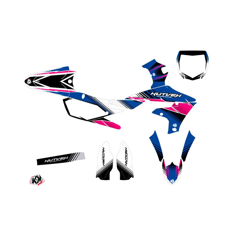 Kit Deco Moto Cross Stripe Yamaha 450 YZF Rose