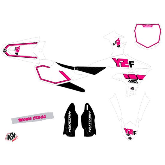 Kit Deco Moto Cross Vintage Yamaha 450 YZF Rose