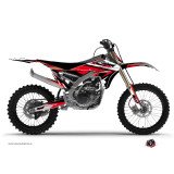 Kit Deco Moto Cross Stage Yamaha 450 YZF Noir Rouge