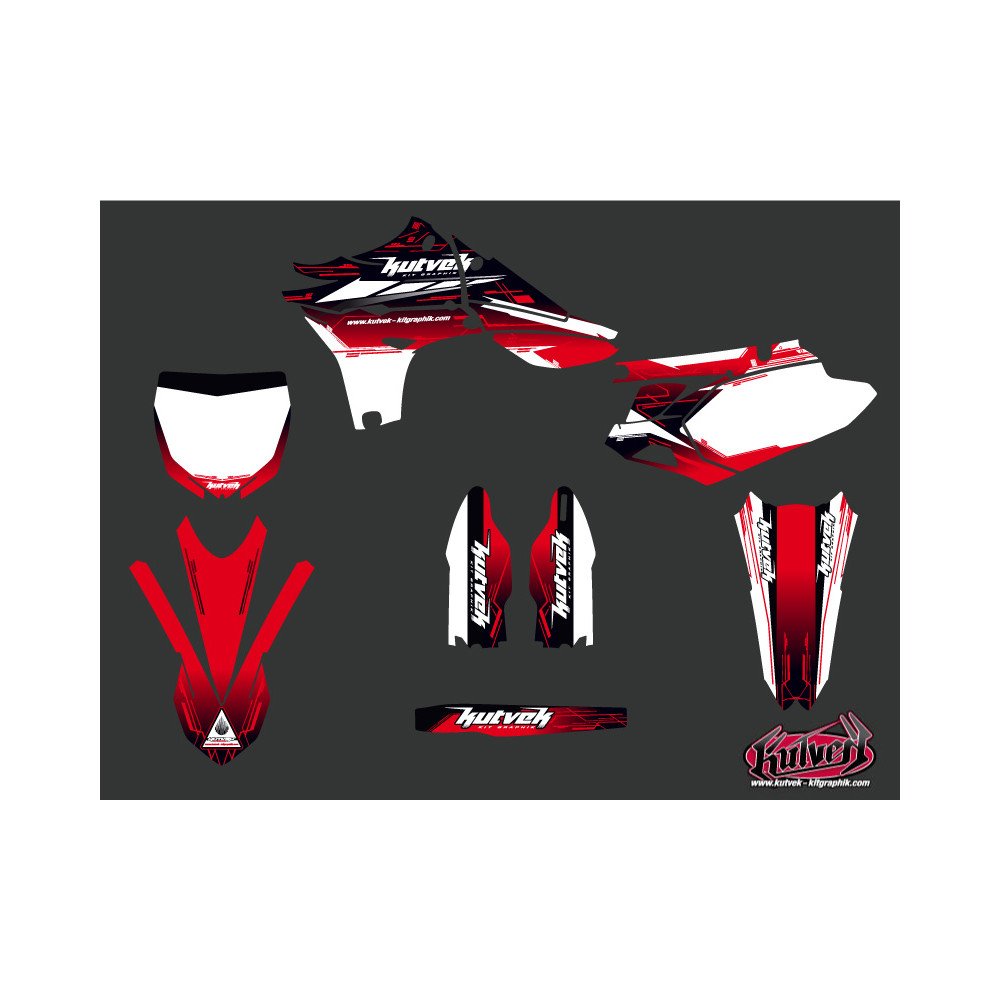 Kit Deco Moto Cross Slider Yamaha 450 YZF Rouge