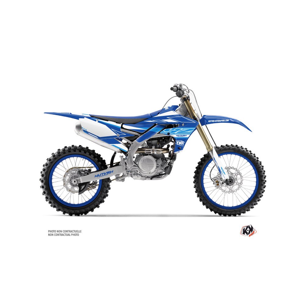 Kit Deco Moto Cross Outline Yamaha 450 YZF Bleu