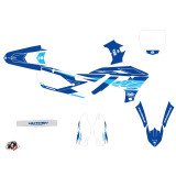 Kit Deco Moto Cross Outline Yamaha 450 YZF Bleu