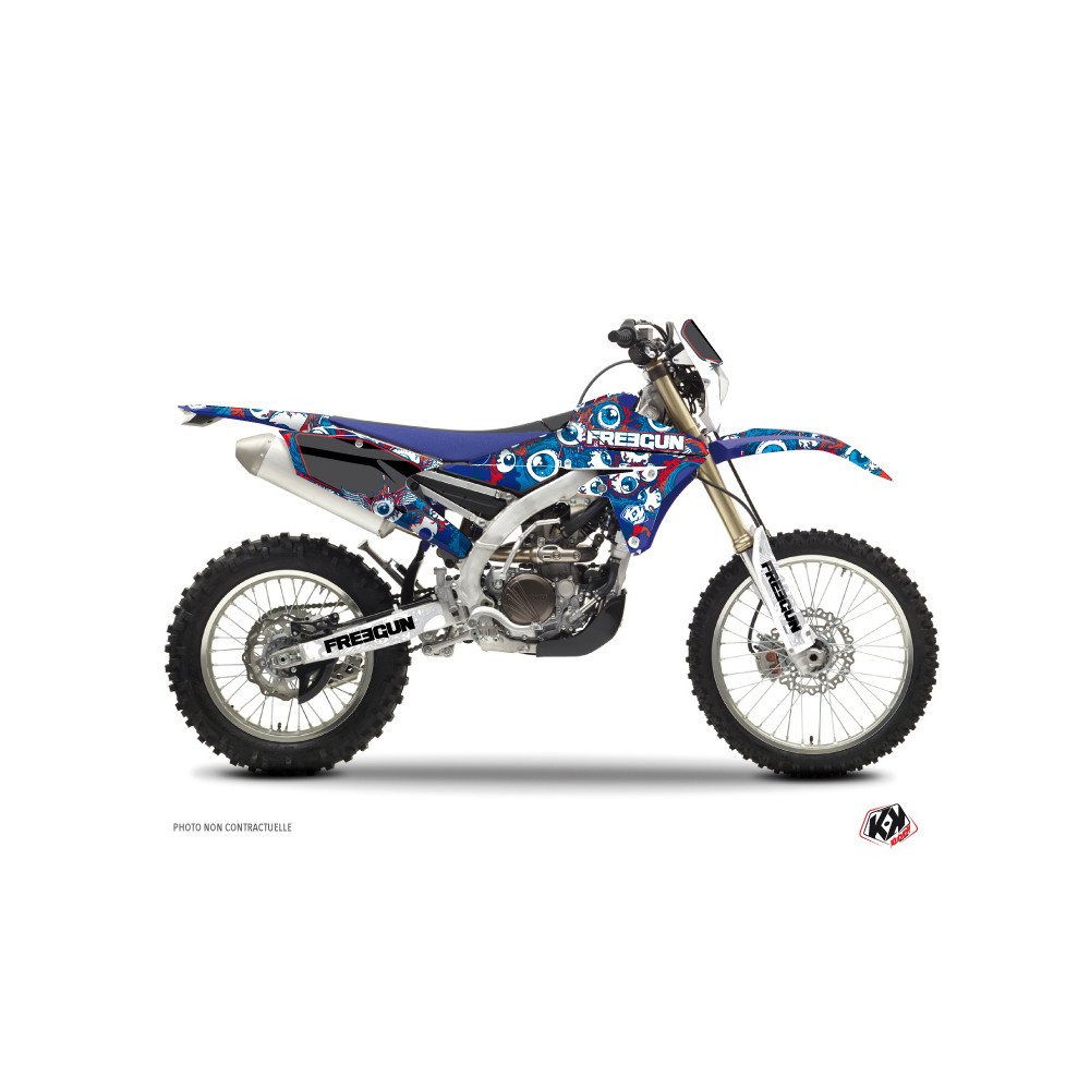 Kit Deco Moto Cross Freegun Eyed Yamaha 250 WRF Rouge